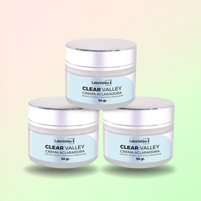 Pack 3 Cremas Aclaradoras Anti Manchas Clear Valley